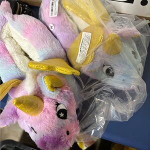 Amazon Unicorn Slippers - Pink, Purple, Yellow